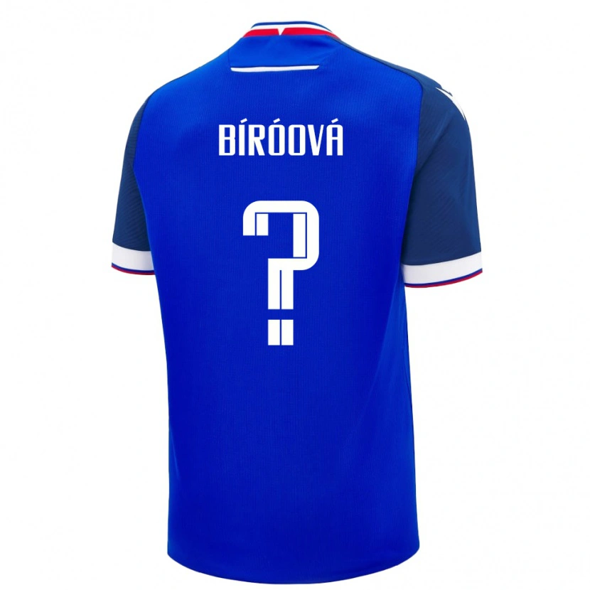 Danxen Herren Slowakei Alexandra Bíróová #0 Blau Heimtrikot Trikot 24-26 T-Shirt
