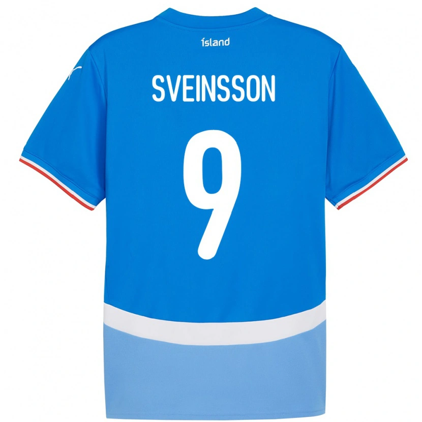 Danxen Herren Island Rúnar Dadi Vatsndal Sveinsson #9 Blau Heimtrikot Trikot 24-26 T-Shirt