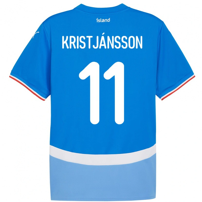 Danxen Herren Island Tómas Óli Kristjánsson #11 Blau Heimtrikot Trikot 24-26 T-Shirt