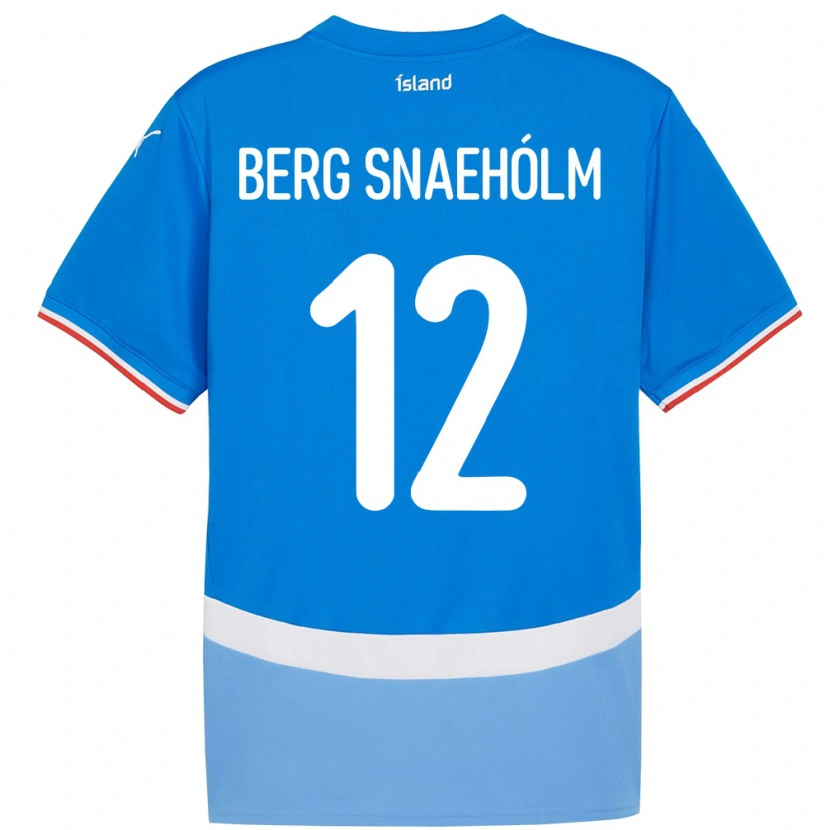 Danxen Herren Island Gylfi Berg Snaehólm #12 Blau Heimtrikot Trikot 24-26 T-Shirt