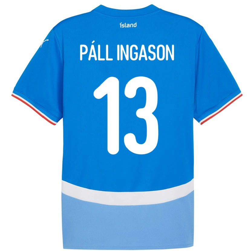 Danxen Herren Island Sverrir Páll Ingason #13 Blau Heimtrikot Trikot 24-26 T-Shirt