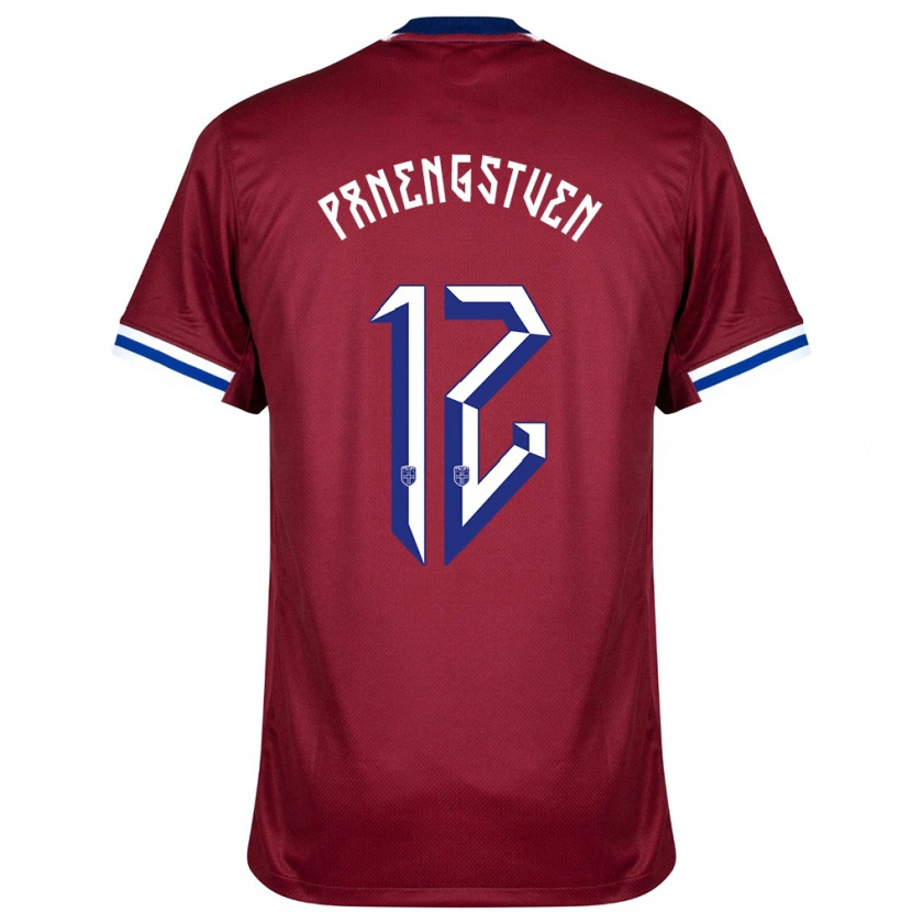 Danxen Herren Norwegen Selma Panengstuen #12 Rot Blau Weiß Heimtrikot Trikot 24-26 T-Shirt