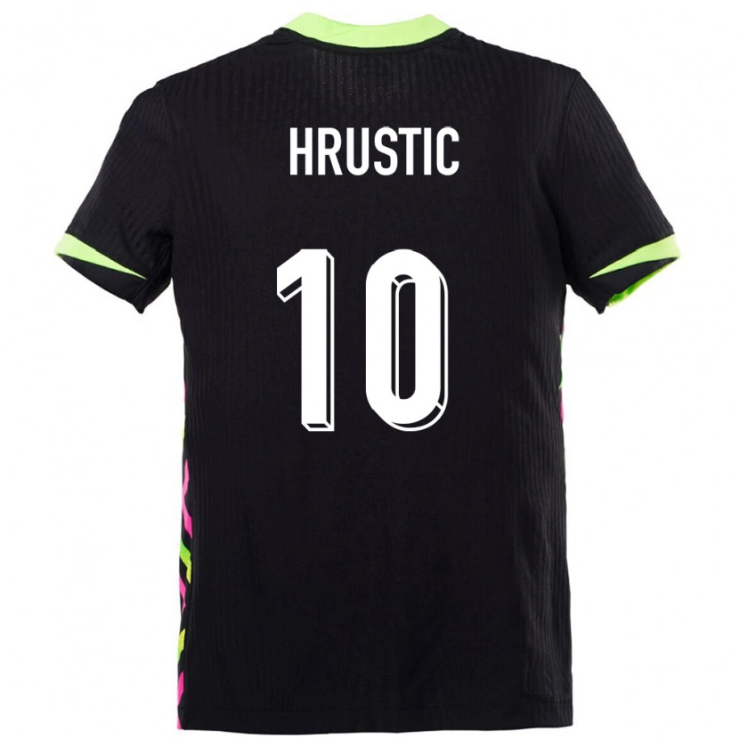 Danxen Herren Australien Ajdin Hrustić #10 Dunkelblau Auswärtstrikot Trikot 24-26 T-Shirt