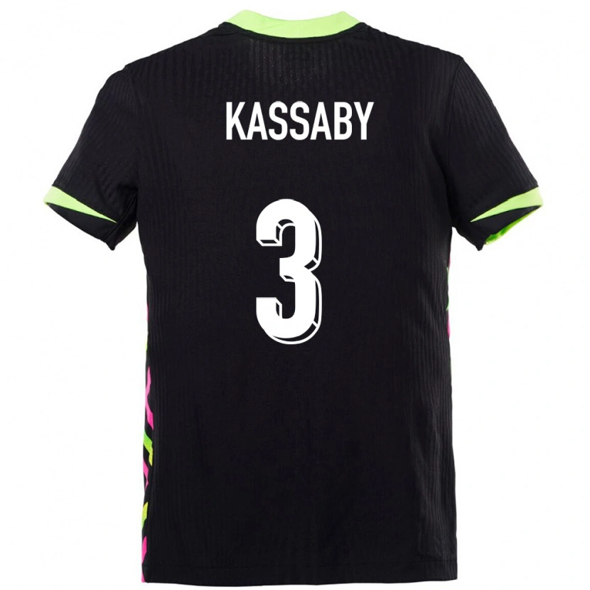 Danxen Herren Australien Zayd Kassaby #3 Dunkelblau Auswärtstrikot Trikot 24-26 T-Shirt