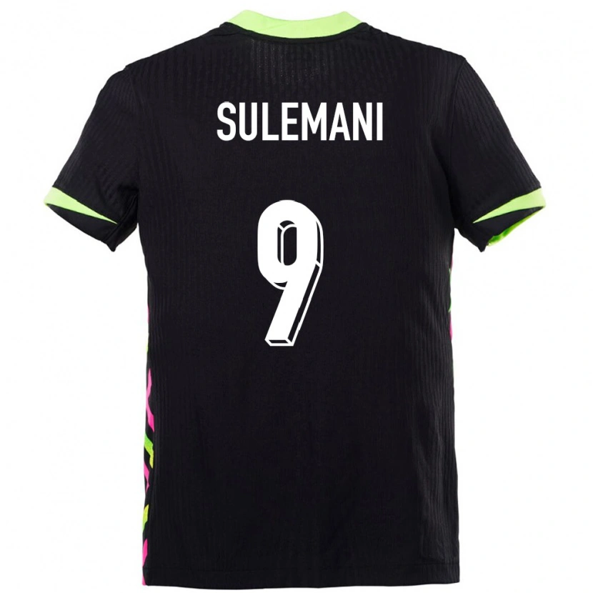 Danxen Herren Australien Arion Sulemani #9 Dunkelblau Auswärtstrikot Trikot 24-26 T-Shirt