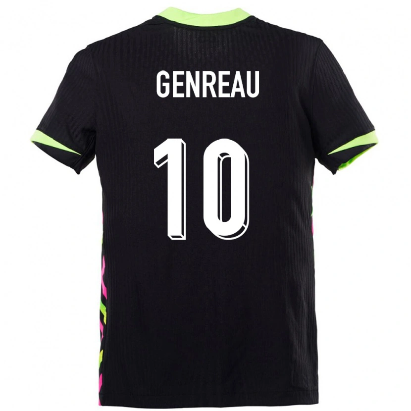 Danxen Herren Australien Denis Genreau #10 Dunkelblau Auswärtstrikot Trikot 24-26 T-Shirt