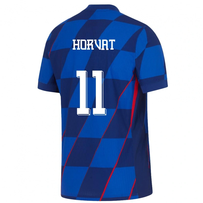 Danxen Herren Kroatien Patrik Horvat #11 Blau Auswärtstrikot Trikot 24-26 T-Shirt