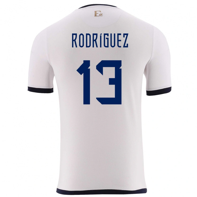 Danxen Herren Ecuador Emerson Rodríguez #13 Weiß Auswärtstrikot Trikot 24-26 T-Shirt