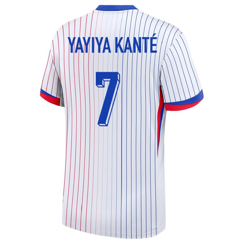 Danxen Herren Frankreich Ibrahim Yayiya Kanté #7 Weiß Auswärtstrikot Trikot 24-26 T-Shirt