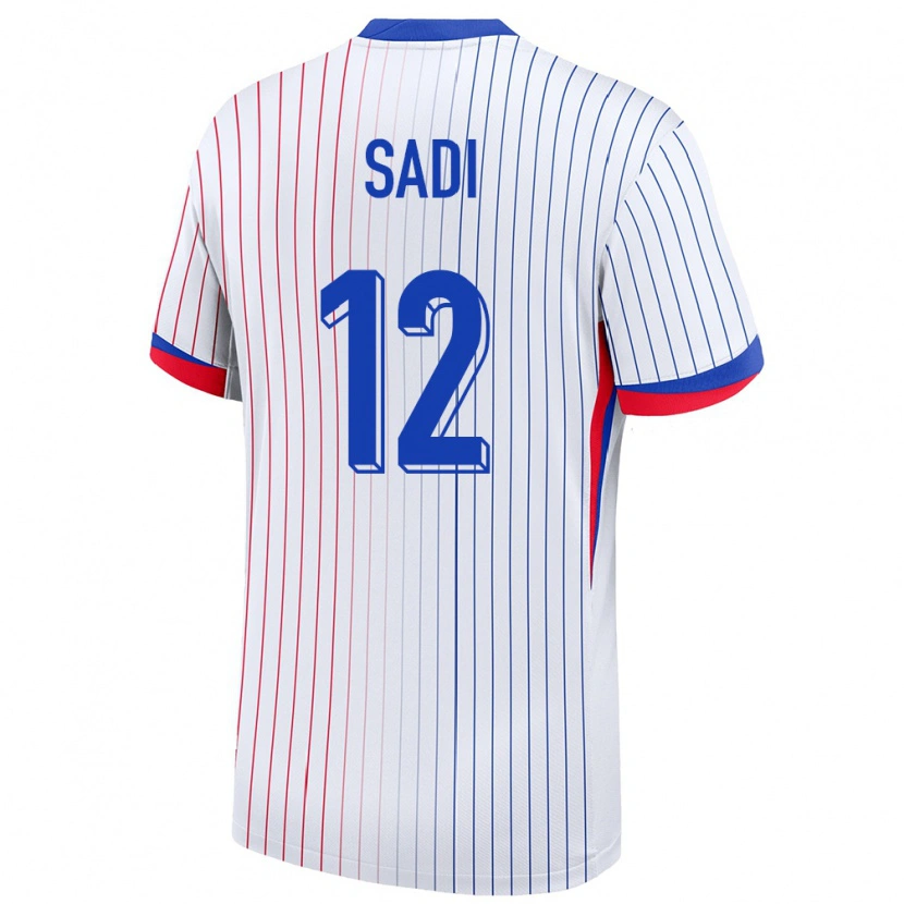 Danxen Herren Frankreich Aymen Sadi #12 Weiß Auswärtstrikot Trikot 24-26 T-Shirt