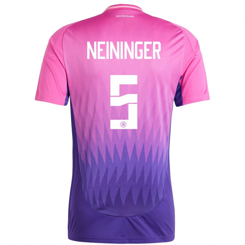 Danxen Herren Deutschland Till Neininger #5 Pink Lila Auswärtstrikot Trikot 24-26 T-Shirt