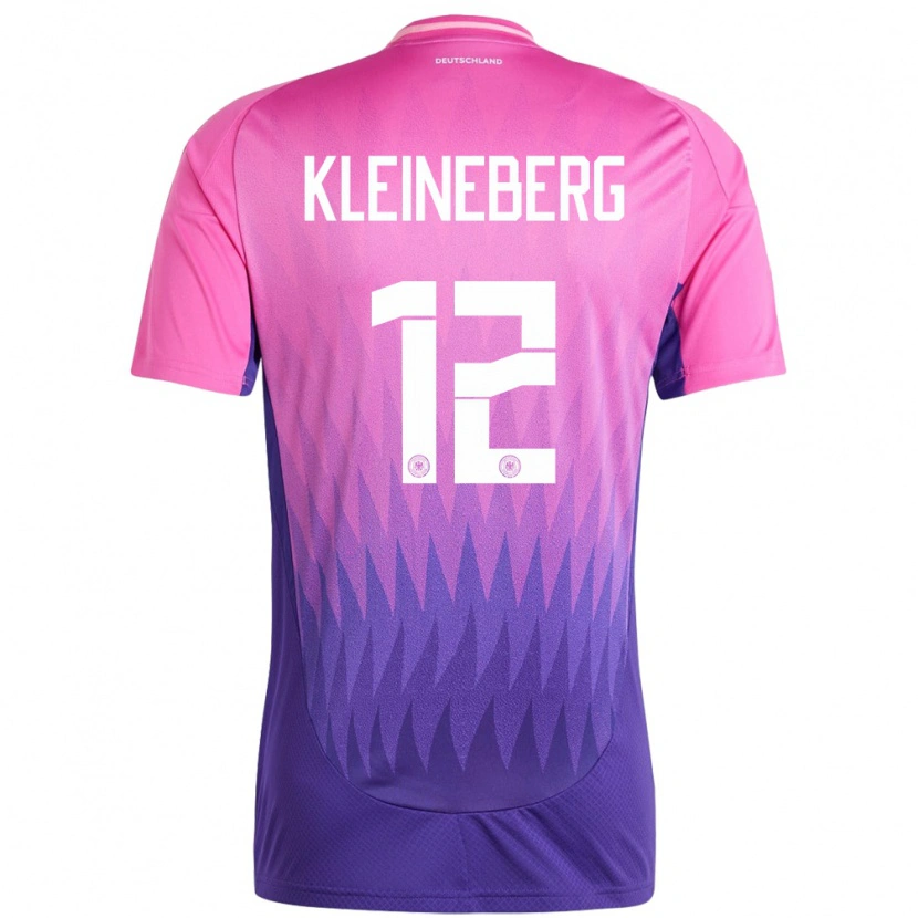 Danxen Herren Deutschland Philip Kleineberg #12 Pink Lila Auswärtstrikot Trikot 24-26 T-Shirt