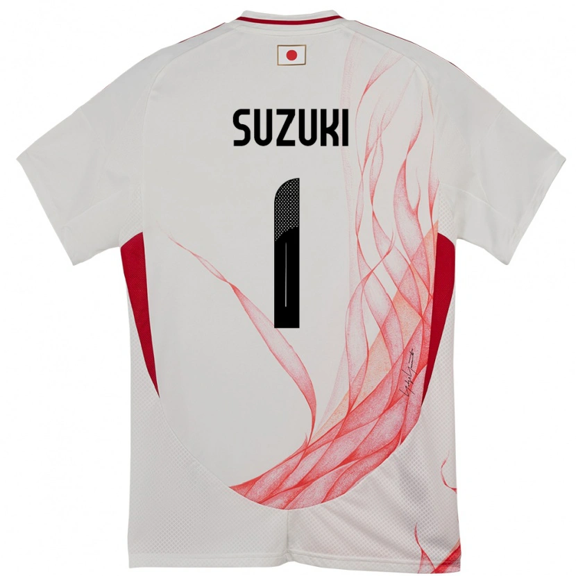 Danxen Herren Japan Zion Suzuki #1 Weiß Auswärtstrikot Trikot 24-26 T-Shirt