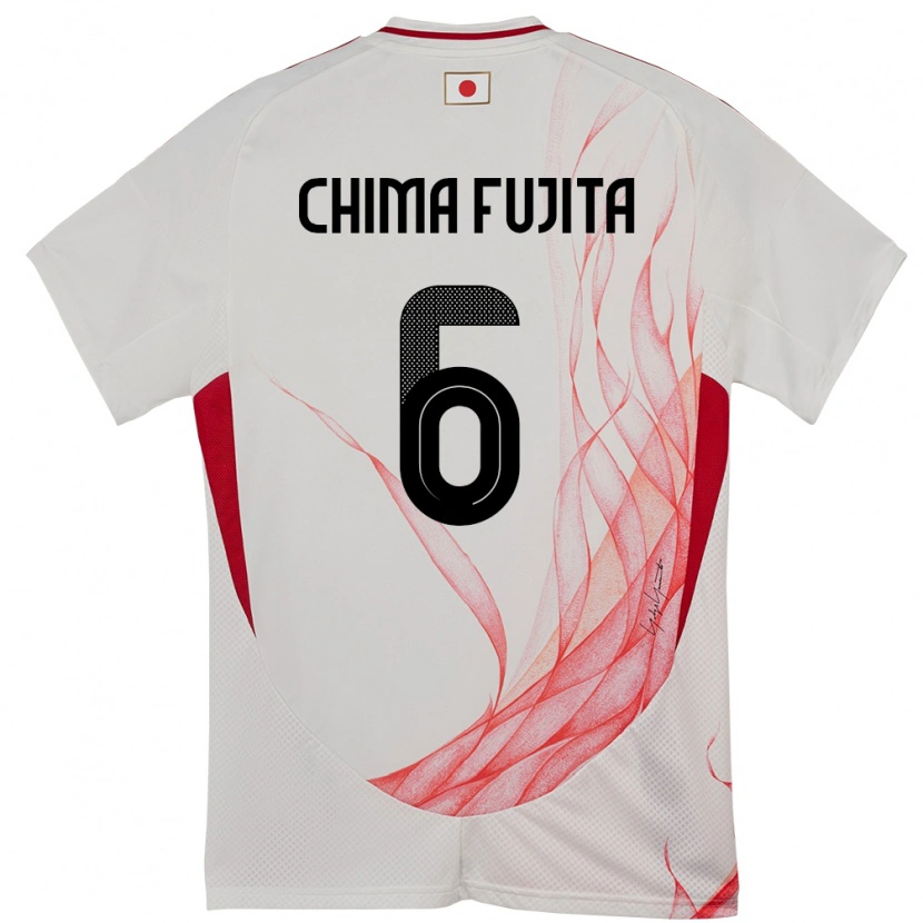 Danxen Herren Japan Joel Chima Fujita #6 Weiß Auswärtstrikot Trikot 24-26 T-Shirt