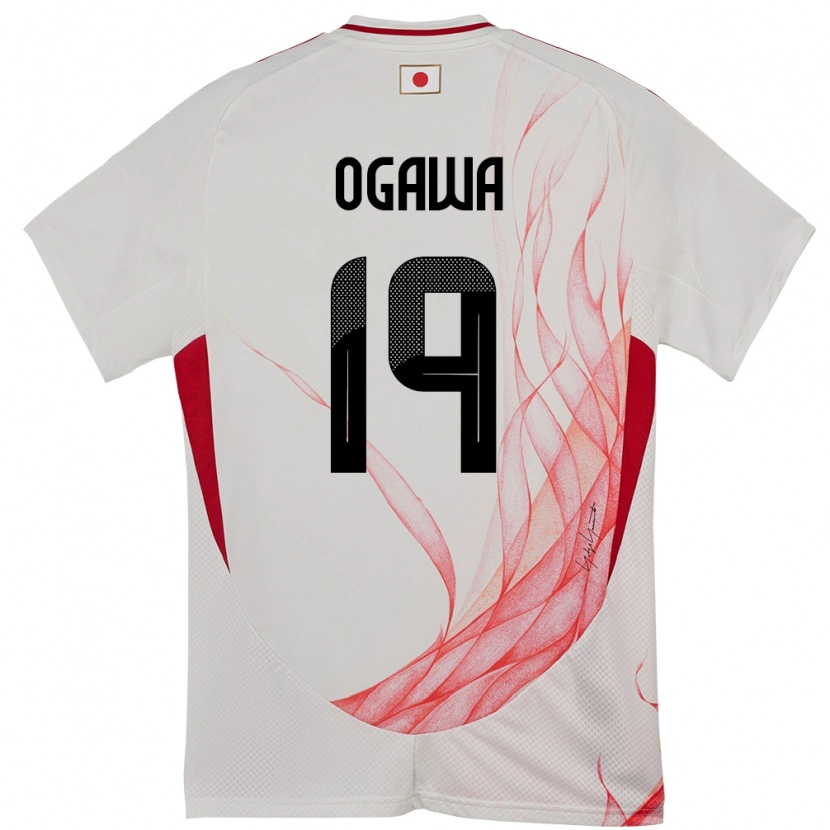 Danxen Herren Japan Koki Ogawa #19 Weiß Auswärtstrikot Trikot 24-26 T-Shirt