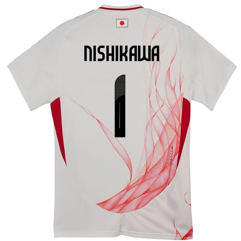 Danxen Herren Japan Genki Nishikawa #1 Weiß Auswärtstrikot Trikot 24-26 T-Shirt