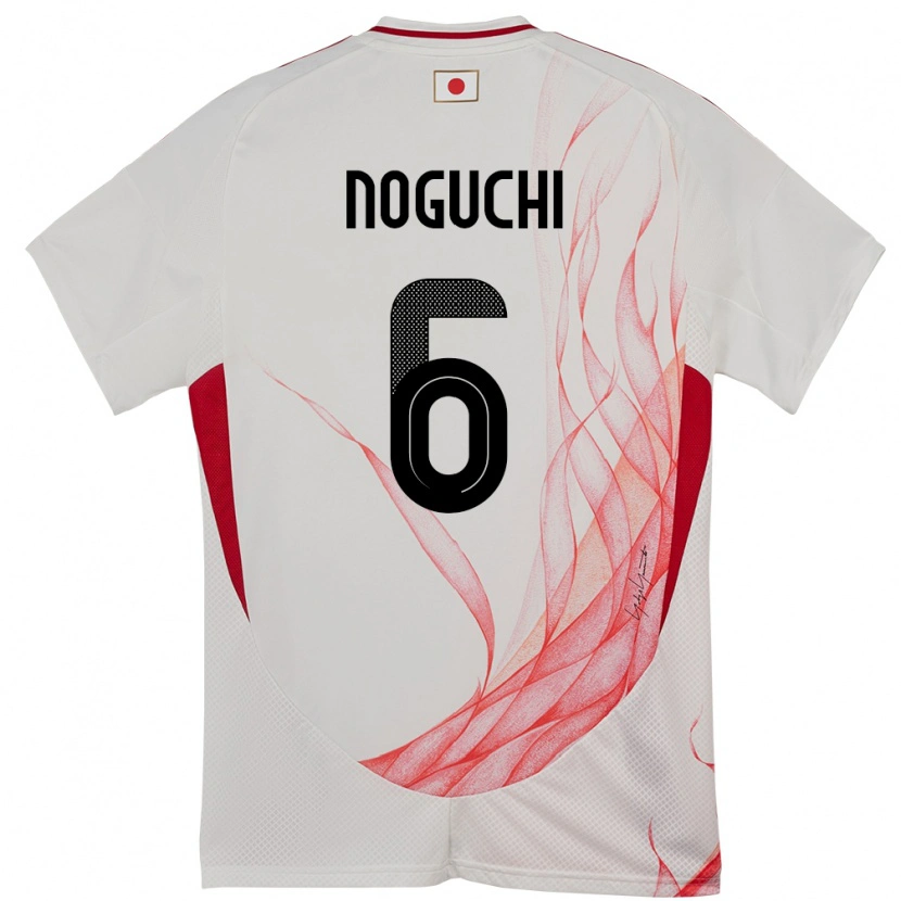Danxen Herren Japan Rento Noguchi #6 Weiß Auswärtstrikot Trikot 24-26 T-Shirt