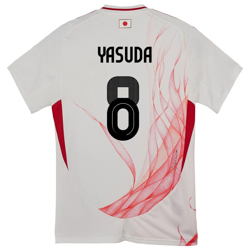 Danxen Herren Japan Kenshin Yasuda #8 Weiß Auswärtstrikot Trikot 24-26 T-Shirt
