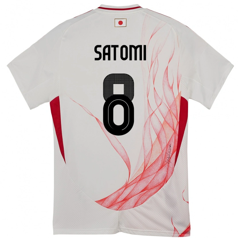 Danxen Herren Japan Tafuku Satomi #8 Weiß Auswärtstrikot Trikot 24-26 T-Shirt