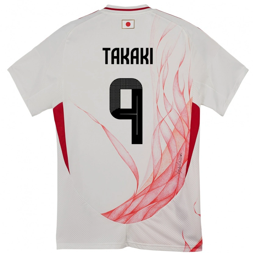Danxen Herren Japan Eito Takaki #9 Weiß Auswärtstrikot Trikot 24-26 T-Shirt