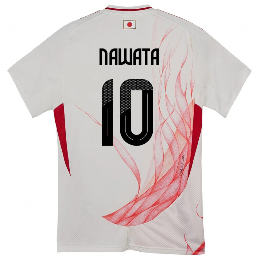 Danxen Herren Japan Gaku Nawata #10 Weiß Auswärtstrikot Trikot 24-26 T-Shirt