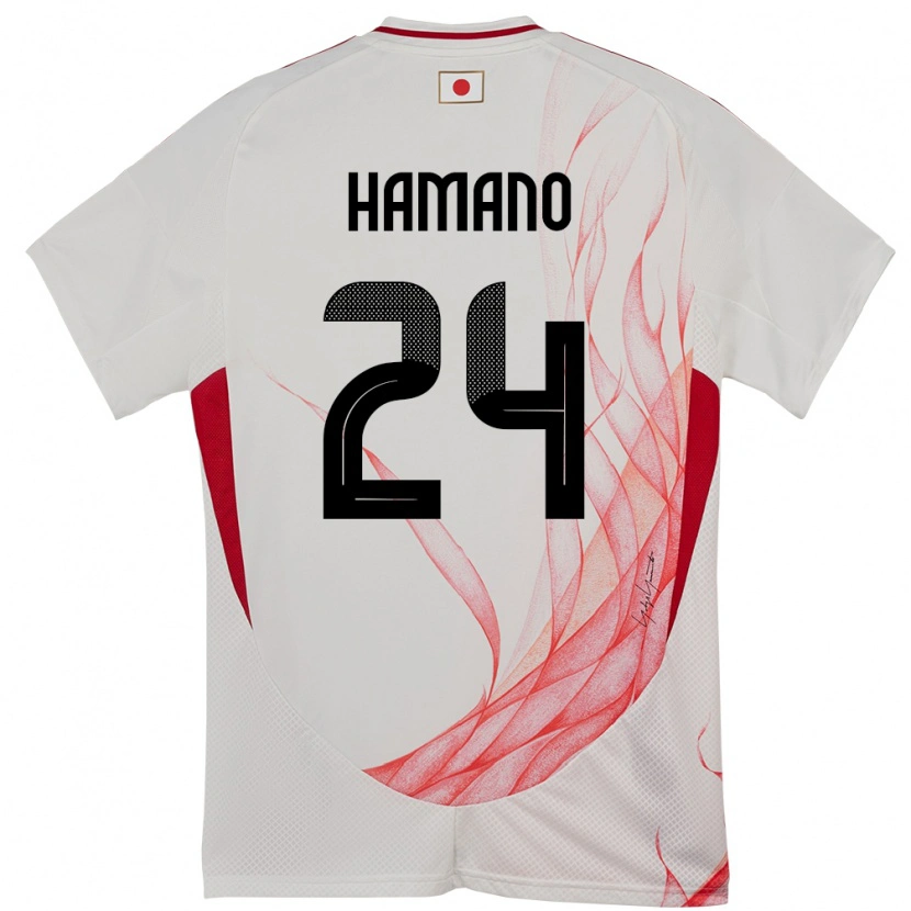 Danxen Herren Japan Maika Hamano #24 Weiß Auswärtstrikot Trikot 24-26 T-Shirt