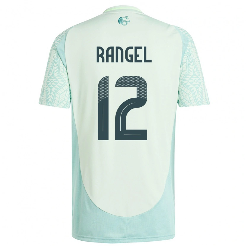 Danxen Herren Mexiko Raúl Rangel #12 Leinengrün Auswärtstrikot Trikot 24-26 T-Shirt