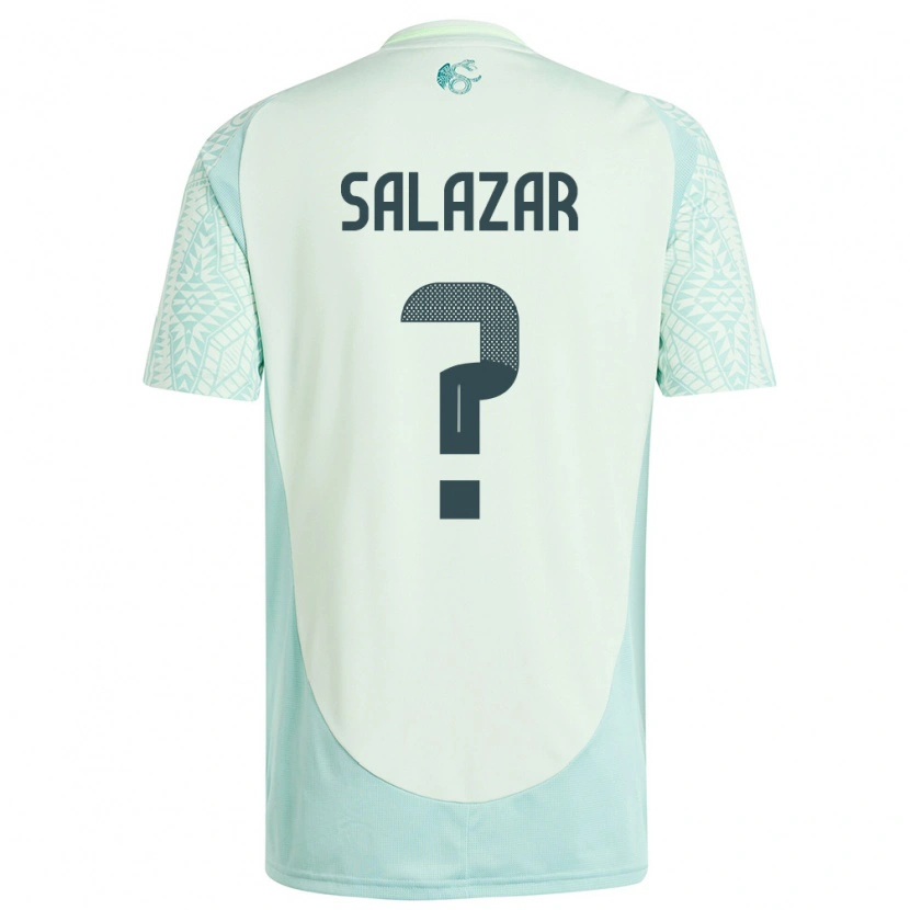 Danxen Herren Mexiko Bryan Salazar #0 Leinengrün Auswärtstrikot Trikot 24-26 T-Shirt