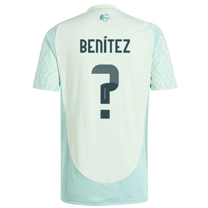 Danxen Herren Mexiko Gianluca Benítez #0 Leinengrün Auswärtstrikot Trikot 24-26 T-Shirt