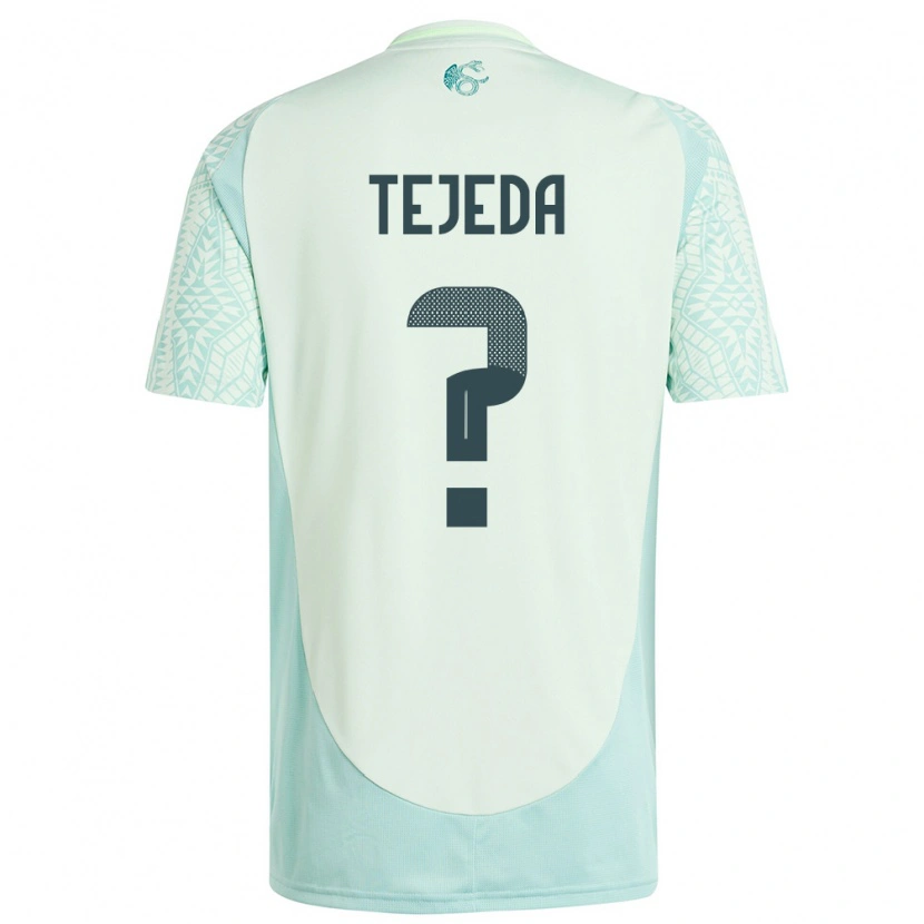 Danxen Herren Mexiko Saulo Tejeda #0 Leinengrün Auswärtstrikot Trikot 24-26 T-Shirt