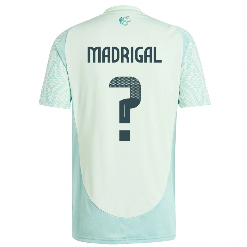 Danxen Herren Mexiko David Madrigal #0 Leinengrün Auswärtstrikot Trikot 24-26 T-Shirt