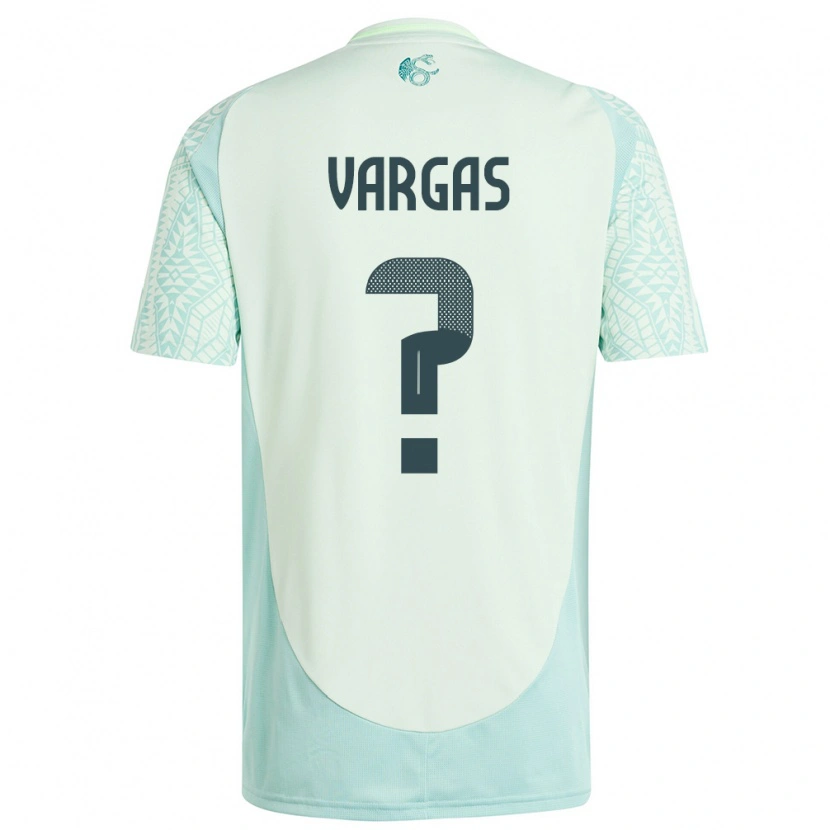 Danxen Herren Mexiko Uziel Vargas #0 Leinengrün Auswärtstrikot Trikot 24-26 T-Shirt