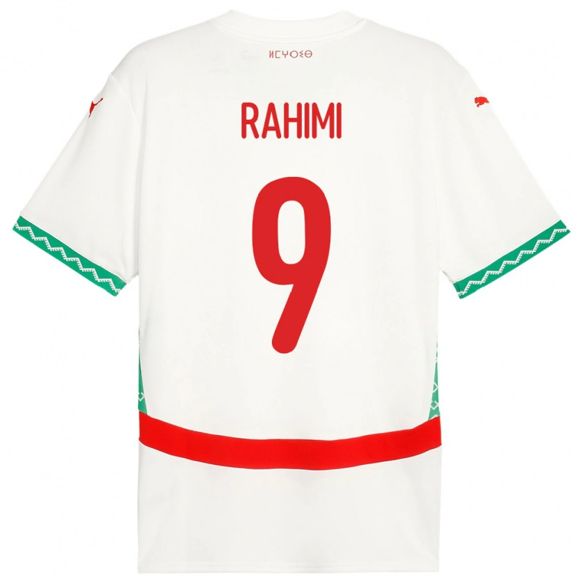 Danxen Herren Marokko Soufiane Rahimi #9 Weiß Auswärtstrikot Trikot 24-26 T-Shirt