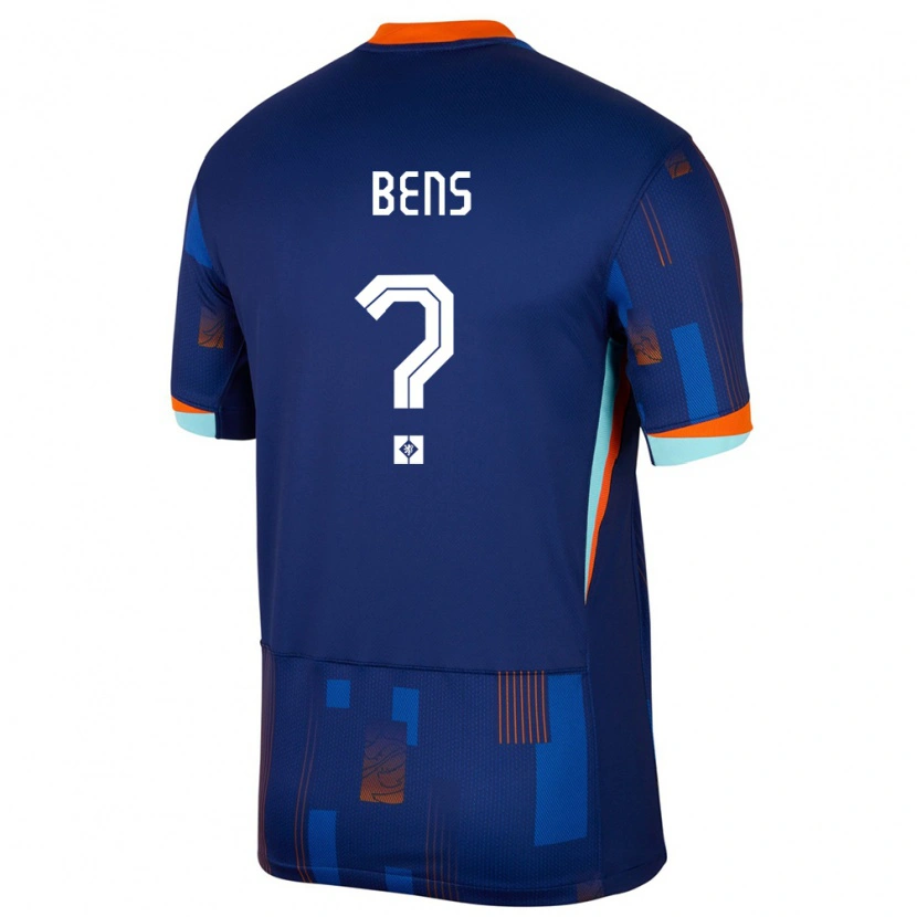 Danxen Herren Niederlande Teun Bens #0 Blau Auswärtstrikot Trikot 24-26 T-Shirt