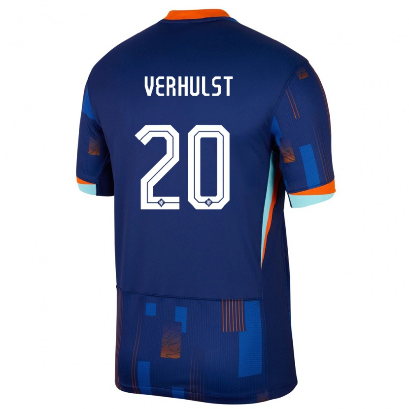 Danxen Herren Niederlande Gino Verhulst #20 Blau Auswärtstrikot Trikot 24-26 T-Shirt