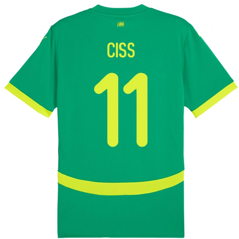 Danxen Herren Senegal Pathé Ciss #11 Grün Auswärtstrikot Trikot 24-26 T-Shirt