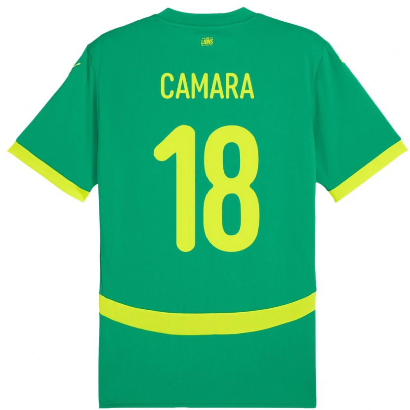Danxen Herren Senegal Meta Camara #18 Grün Auswärtstrikot Trikot 24-26 T-Shirt