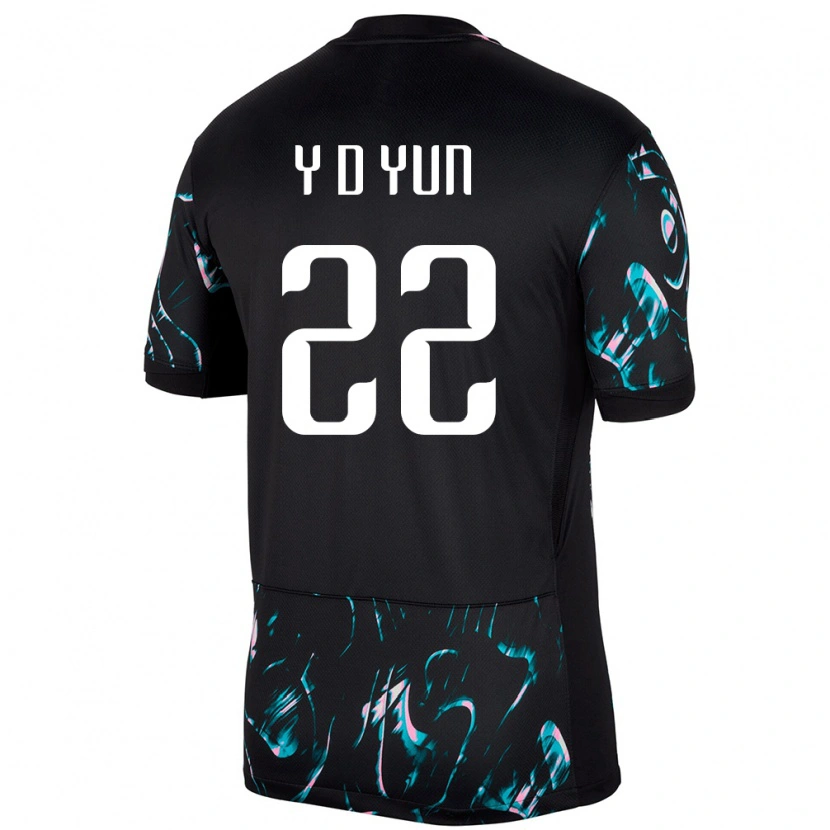 Danxen Herren Südkorea Do-Young Yun #22 Schwarz Auswärtstrikot Trikot 24-26 T-Shirt
