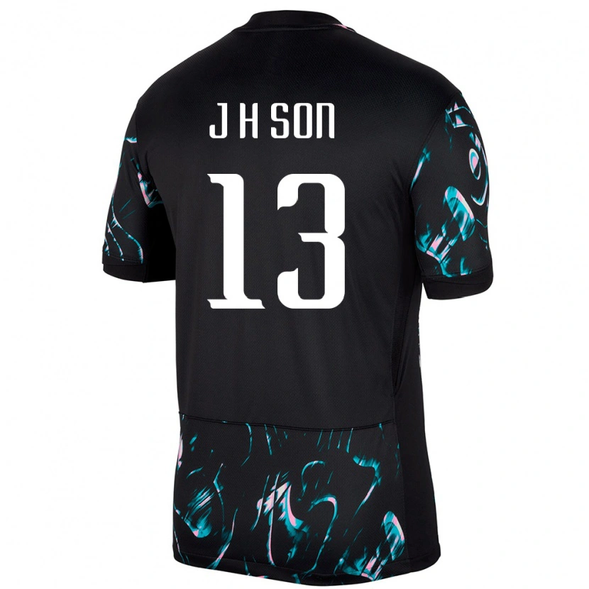 Danxen Herren Südkorea Jun-Ho Son #13 Schwarz Auswärtstrikot Trikot 24-26 T-Shirt