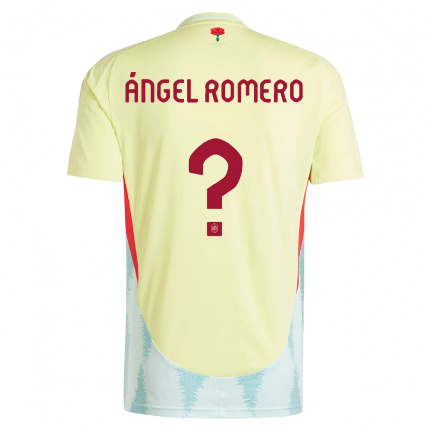 Danxen Herren Spanien Miguel Ángel Romero #0 Gelb Auswärtstrikot Trikot 24-26 T-Shirt