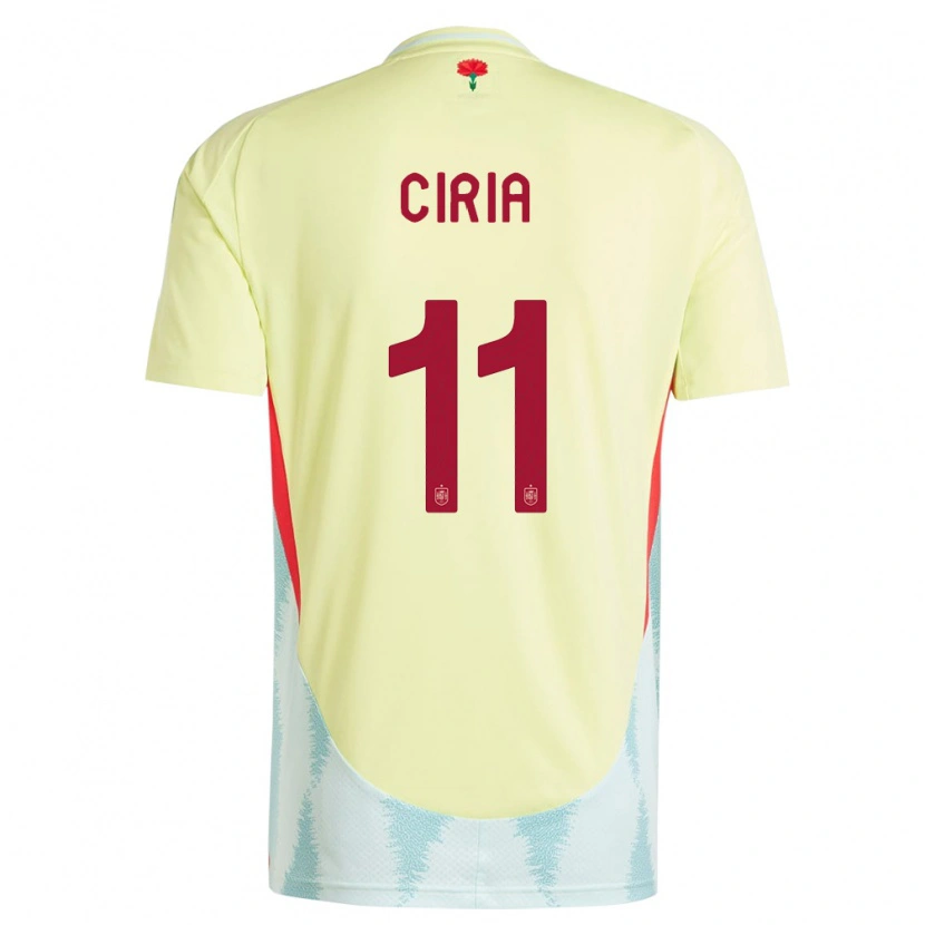 Danxen Herren Spanien Alexis Ciria #11 Gelb Auswärtstrikot Trikot 24-26 T-Shirt