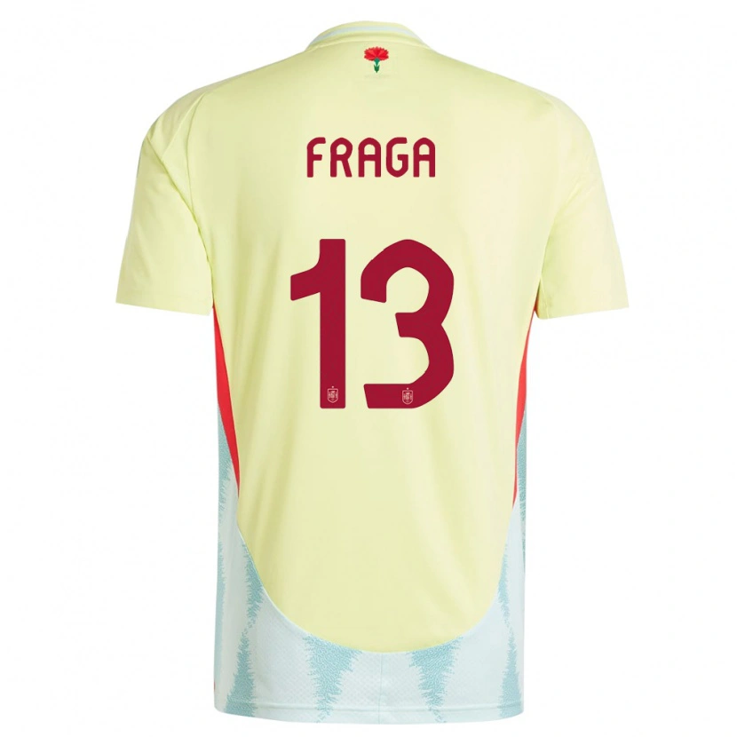 Danxen Herren Spanien Aitor Fraga #13 Gelb Auswärtstrikot Trikot 24-26 T-Shirt