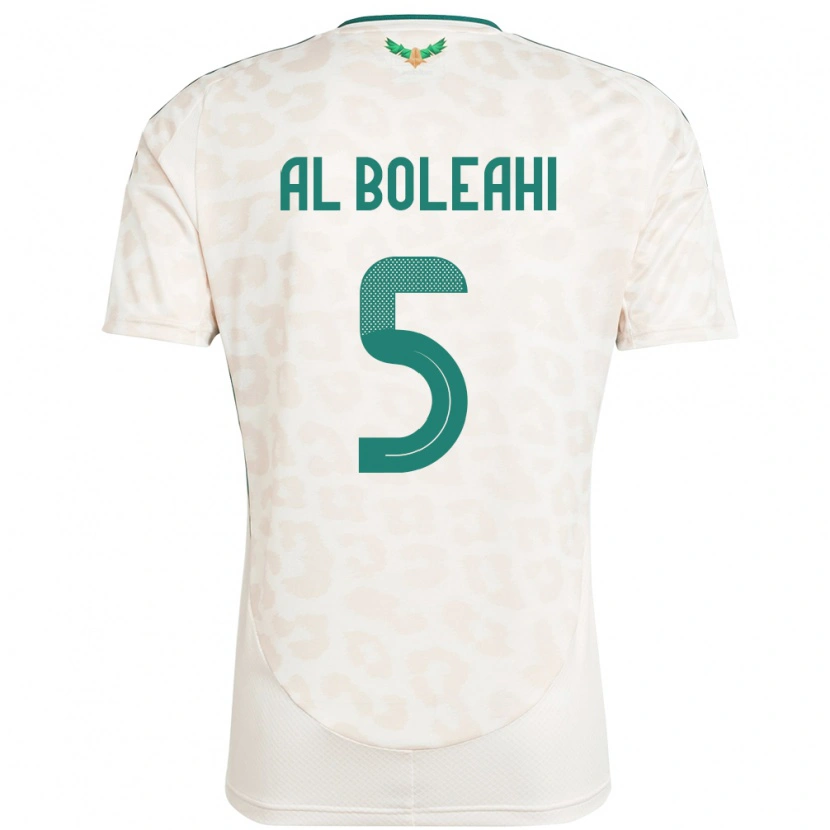 Danxen Herren Saudi-Arabien Ali Al-Bulayhi #5 Weiß Auswärtstrikot Trikot 24-26 T-Shirt