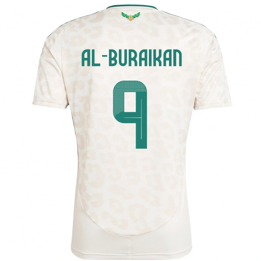 Danxen Herren Saudi-Arabien Firas Al-Buraikan #9 Weiß Auswärtstrikot Trikot 24-26 T-Shirt
