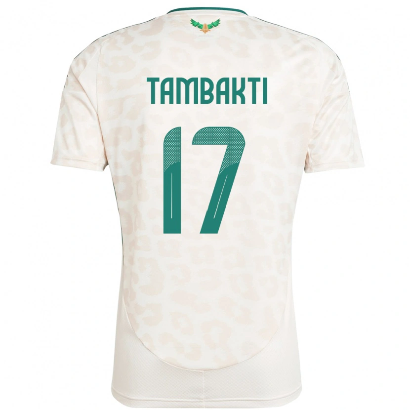 Danxen Herren Saudi-Arabien Hassan Tambakti #17 Weiß Auswärtstrikot Trikot 24-26 T-Shirt