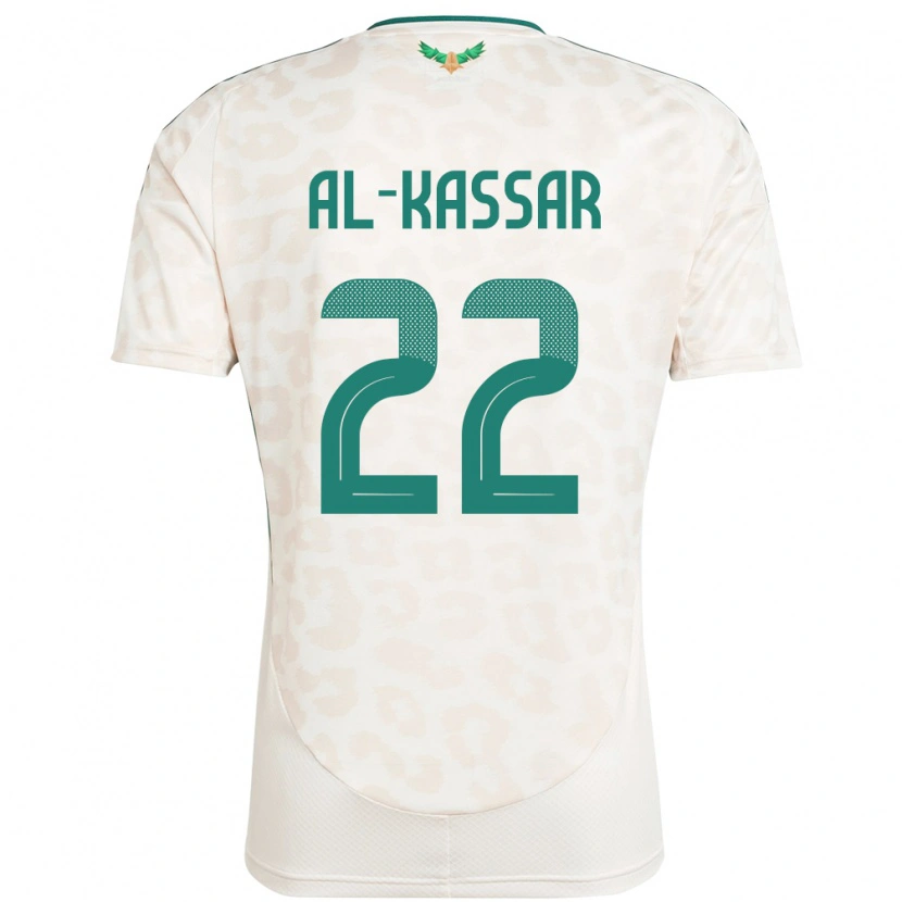 Danxen Herren Saudi-Arabien Ahmed Al-Kassar #22 Weiß Auswärtstrikot Trikot 24-26 T-Shirt