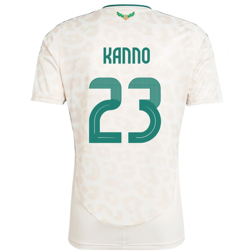 Danxen Herren Saudi-Arabien Mohamed Kanno #23 Weiß Auswärtstrikot Trikot 24-26 T-Shirt