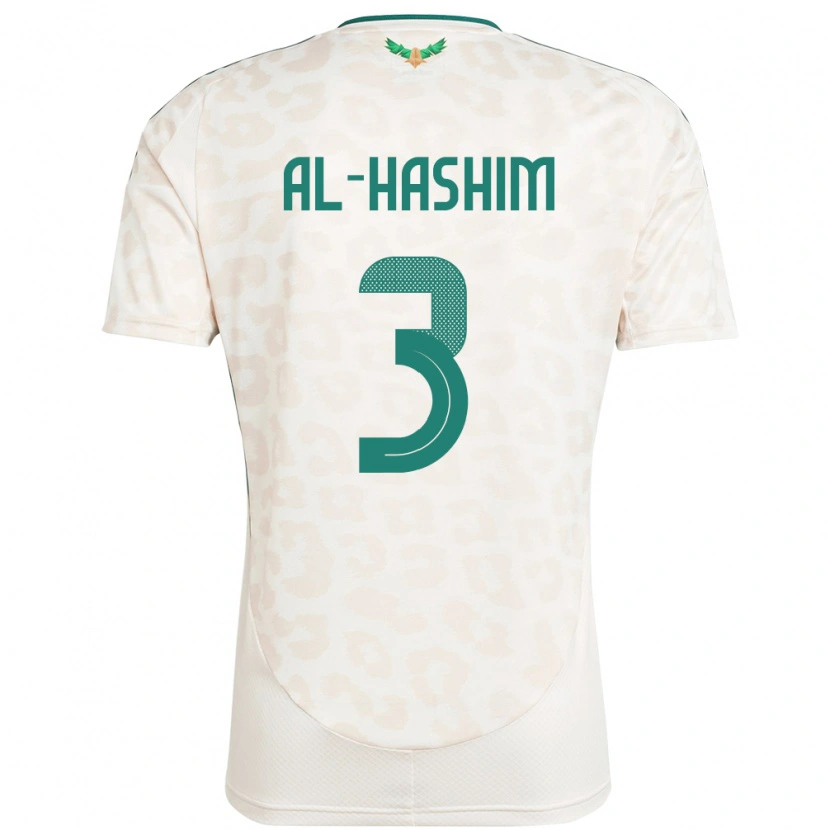 Danxen Herren Saudi-Arabien Jawad Al-Hashim #3 Weiß Auswärtstrikot Trikot 24-26 T-Shirt