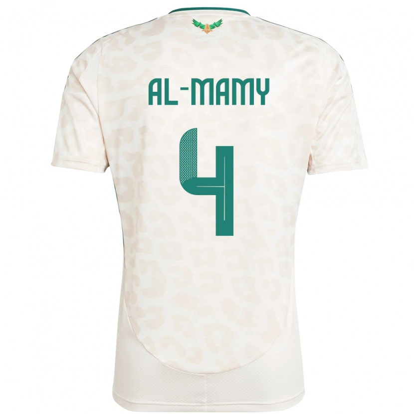Danxen Herren Saudi-Arabien Abdulrahman Al-Mamy #4 Weiß Auswärtstrikot Trikot 24-26 T-Shirt