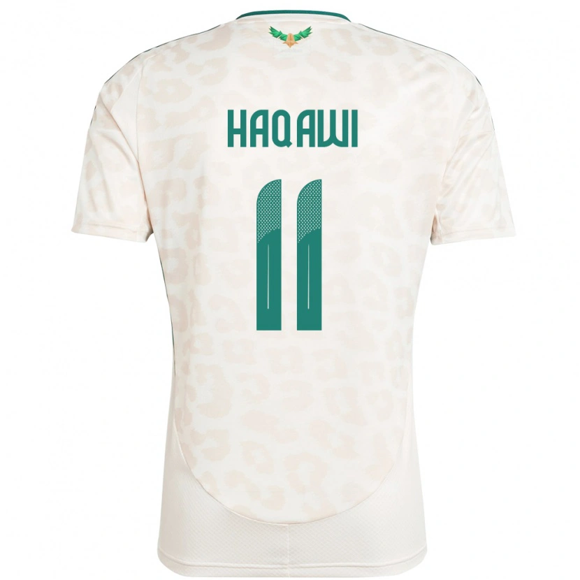 Danxen Herren Saudi-Arabien Saad Haqawi #11 Weiß Auswärtstrikot Trikot 24-26 T-Shirt